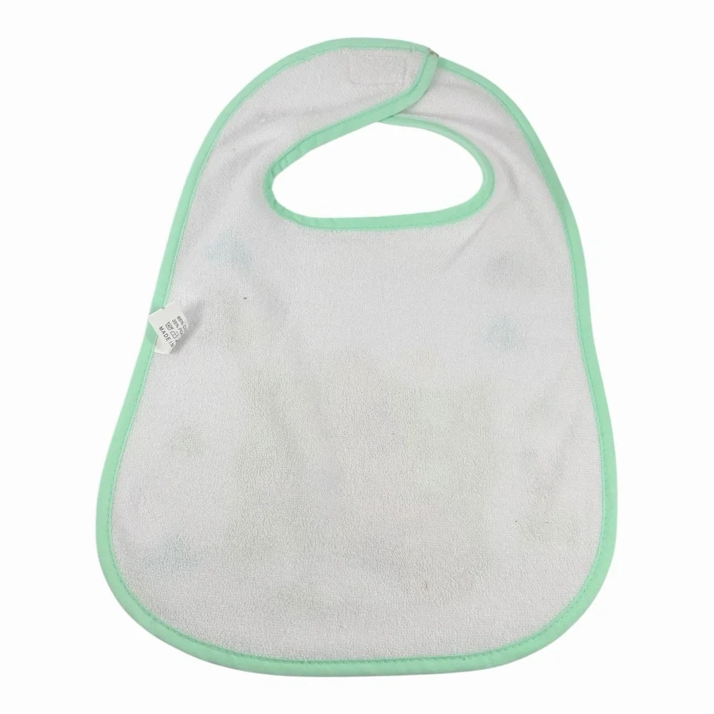 Vintage Classic Disney Winnie the Pooh Green Baby Bib 90s